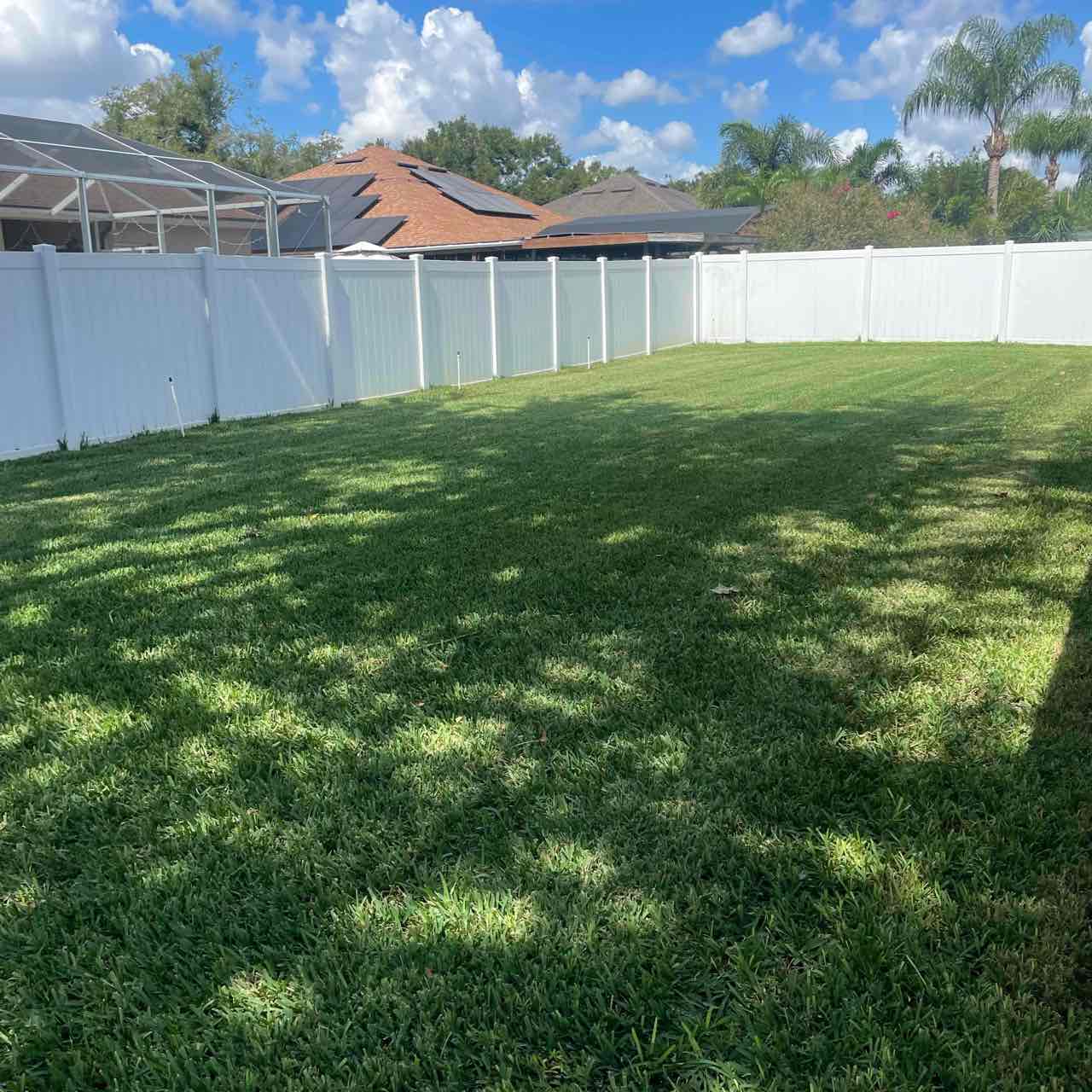 Lawn treatment — customer yard