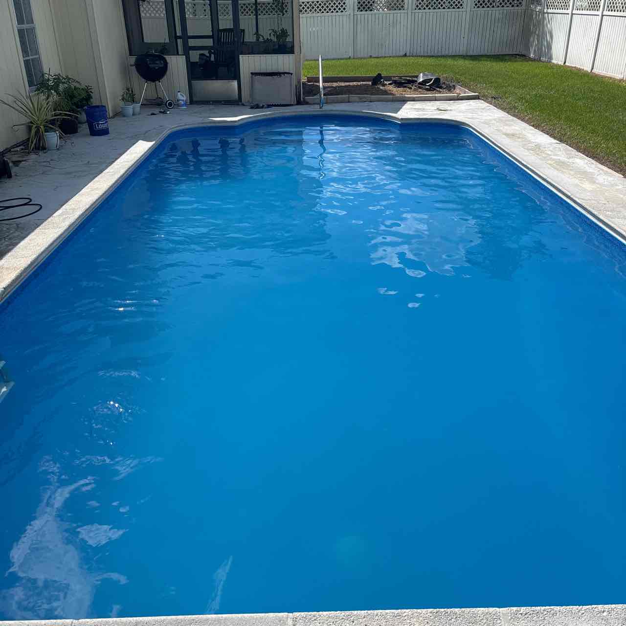 Pool after cleaning